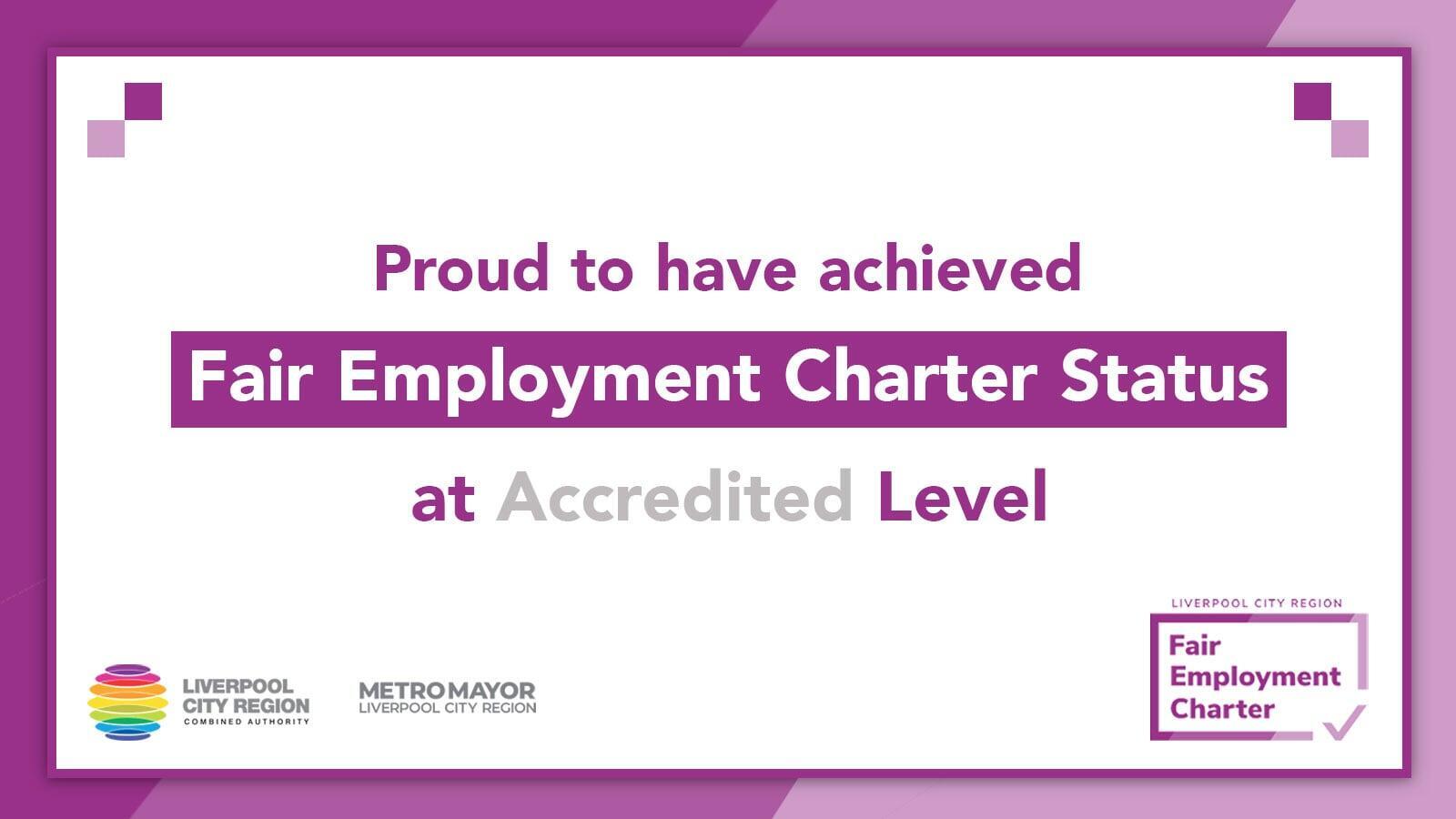 Routes Healthcare Achieves Accredited Level Status as Fair Employment Charter Member